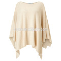 PK17ST123 Rib Stitch Wool Poncho knit poncho cover-up